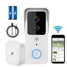 Door Ringer Intelligent Video Doorbell with Battery, Charger, and Chime